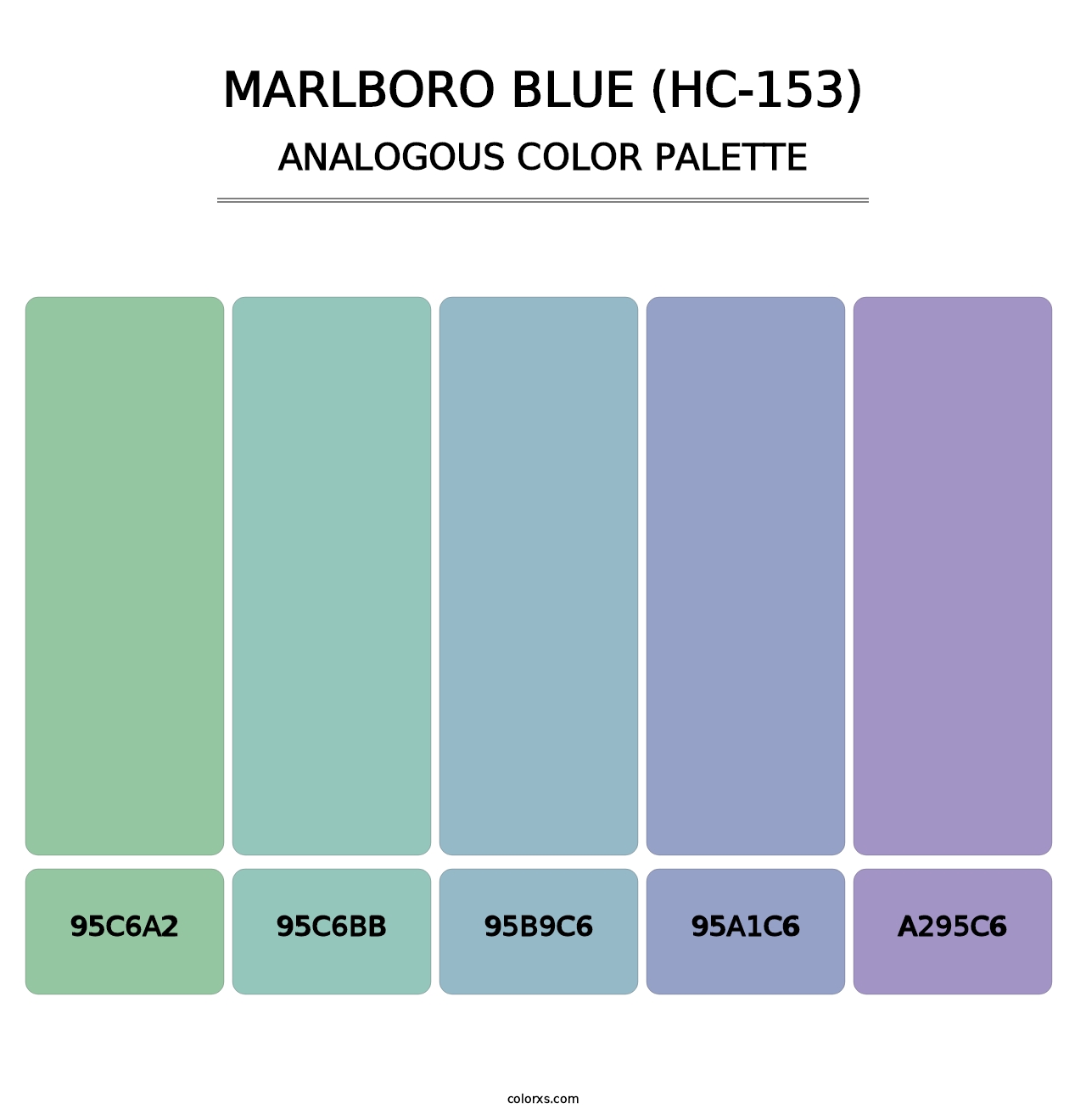 Marlboro Blue (HC-153) - Analogous Color Palette