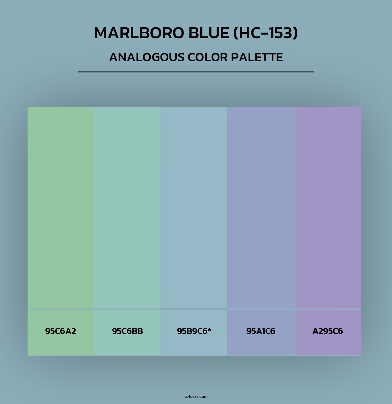 Marlboro Blue (HC-153) - Analogous Color Palette