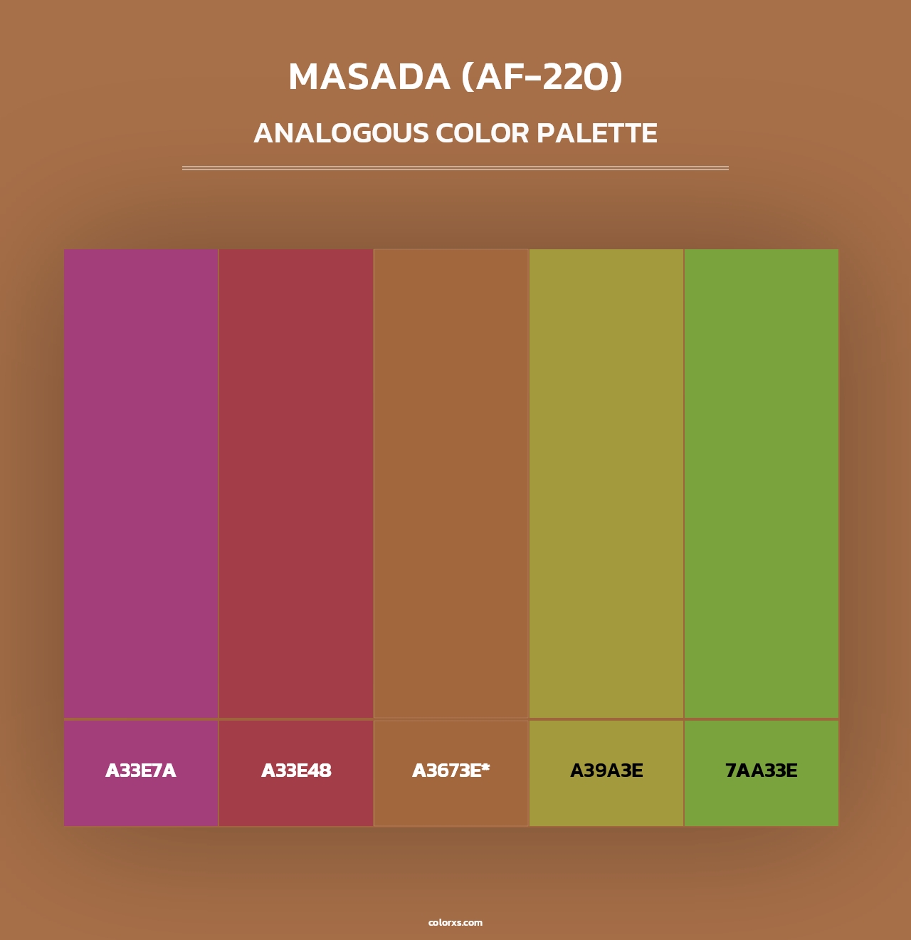 Masada (AF-220) - Analogous Color Palette
