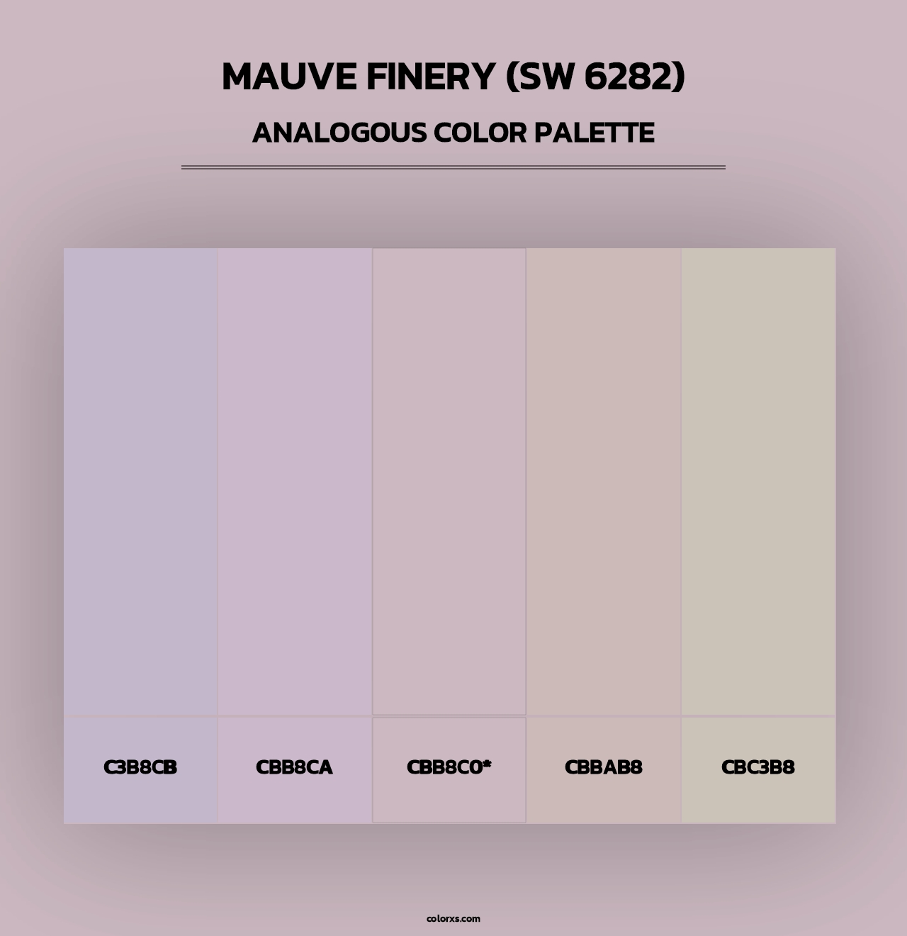 Mauve Finery (SW 6282) - Analogous Color Palette