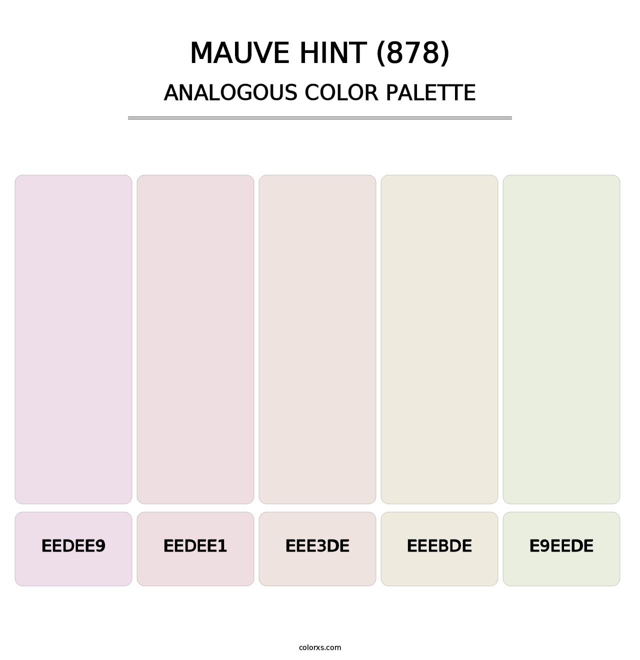 Mauve Hint (878) - Analogous Color Palette