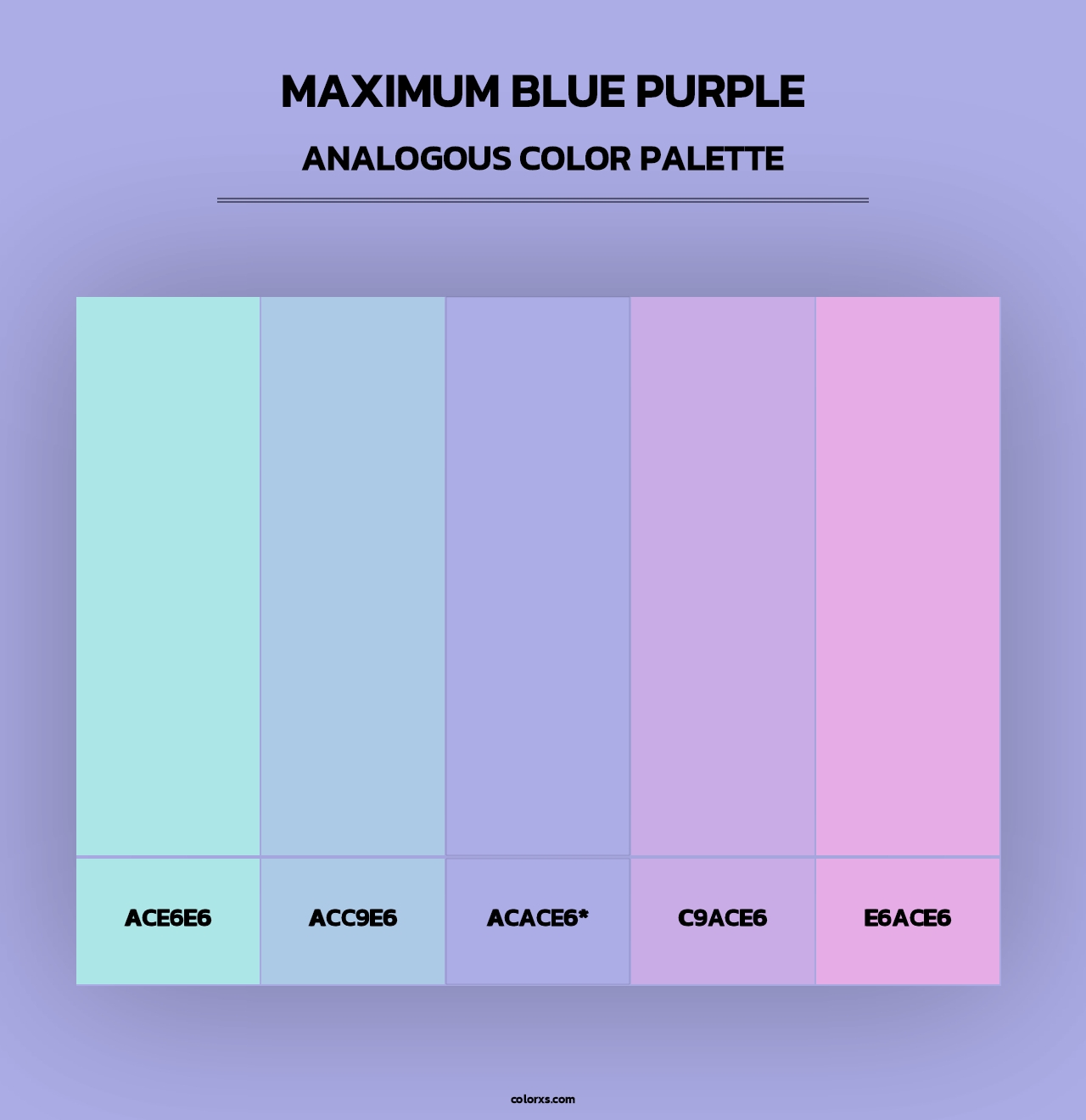 Maximum Blue Purple - Analogous Color Palette