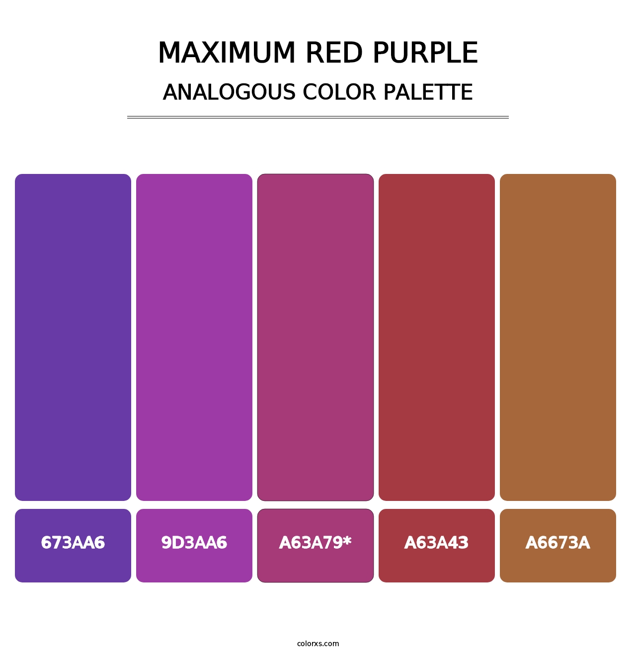 Maximum Red Purple - Analogous Color Palette