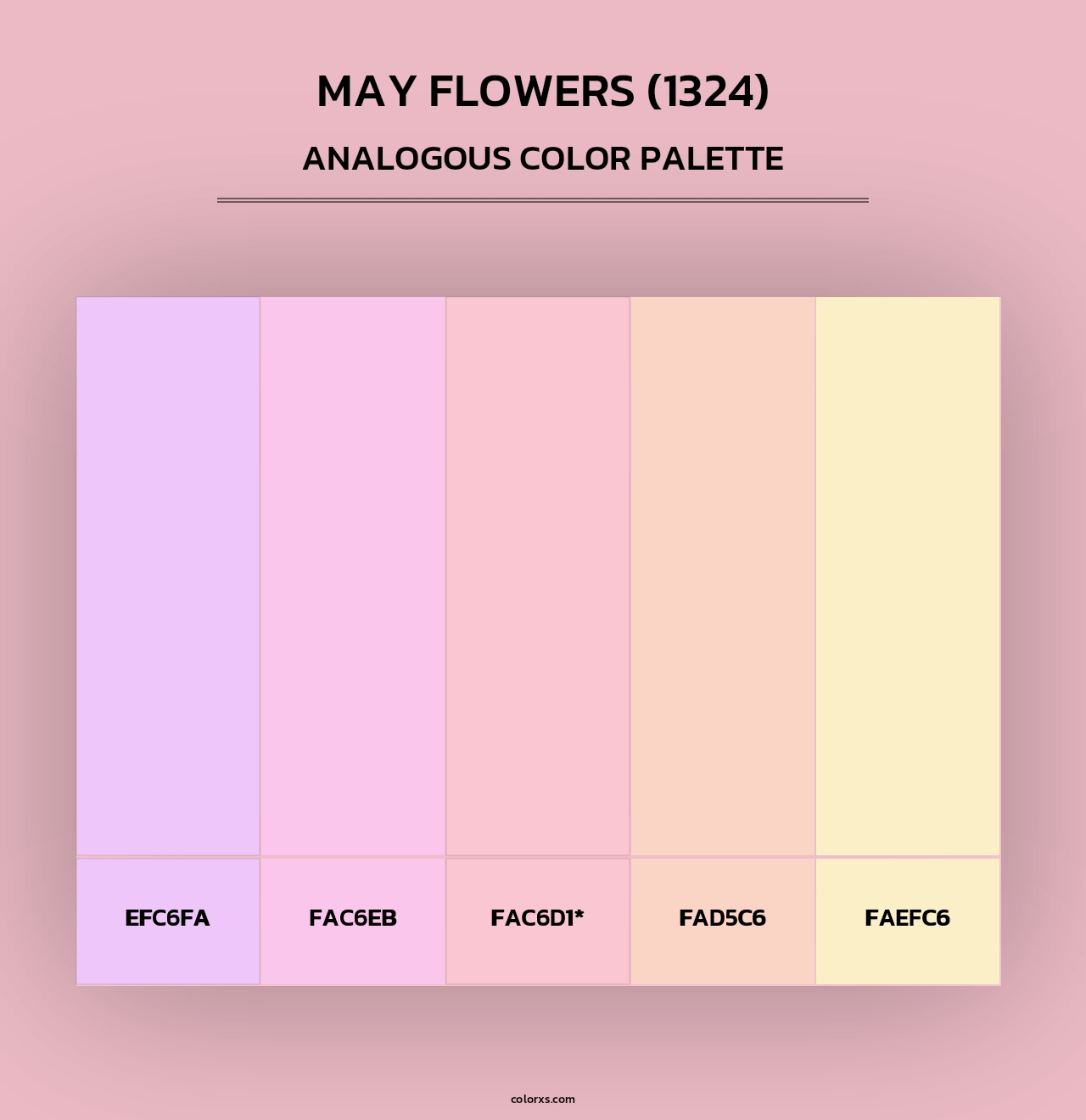 May Flowers (1324) - Analogous Color Palette