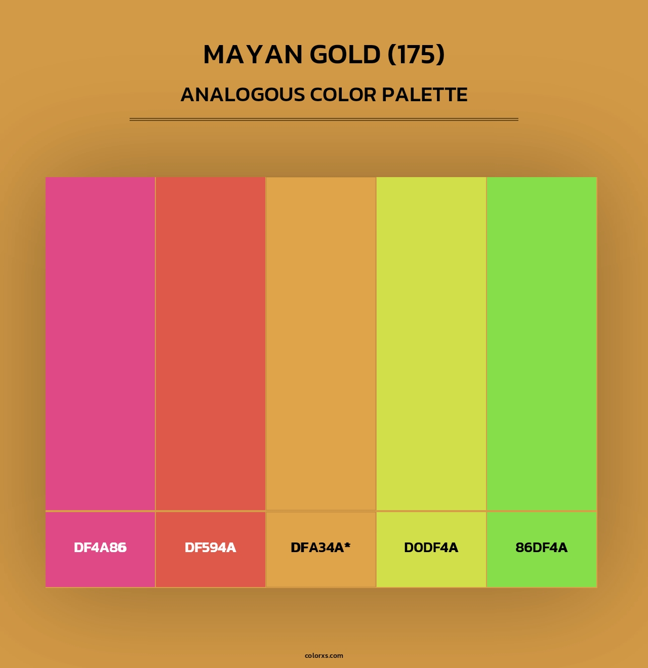 Mayan Gold (175) - Analogous Color Palette