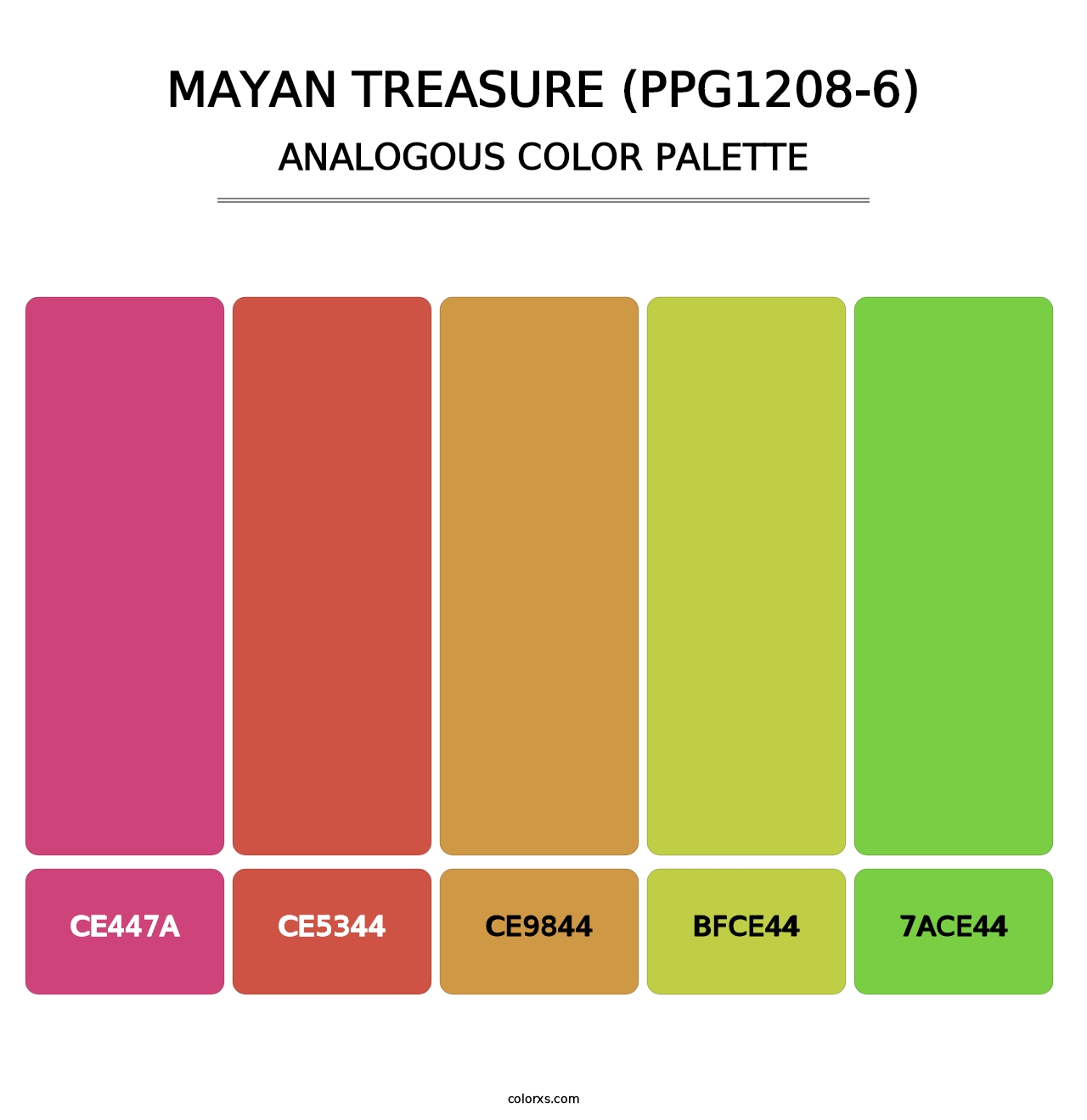 Mayan Treasure (PPG1208-6) - Analogous Color Palette