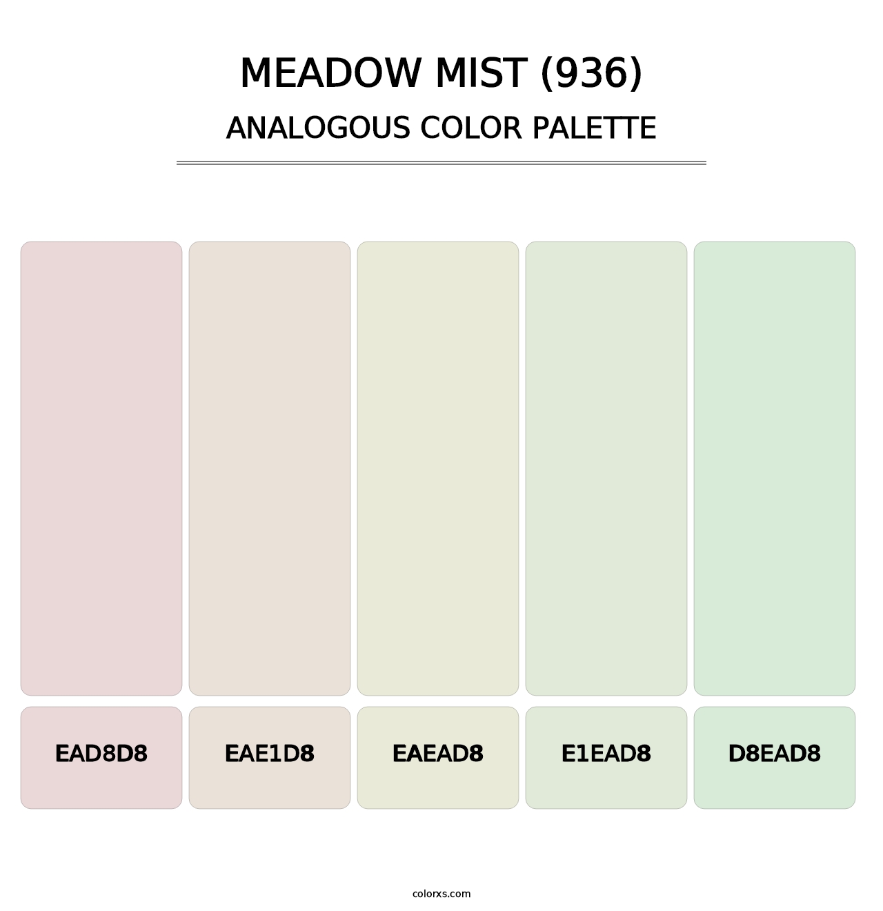 Meadow Mist (936) - Analogous Color Palette