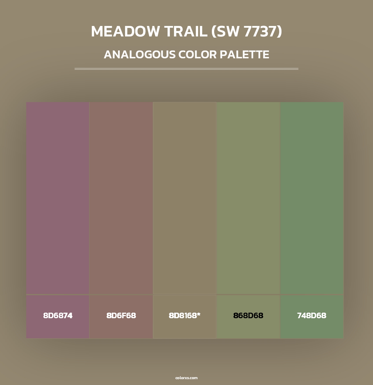Meadow Trail (SW 7737) - Analogous Color Palette