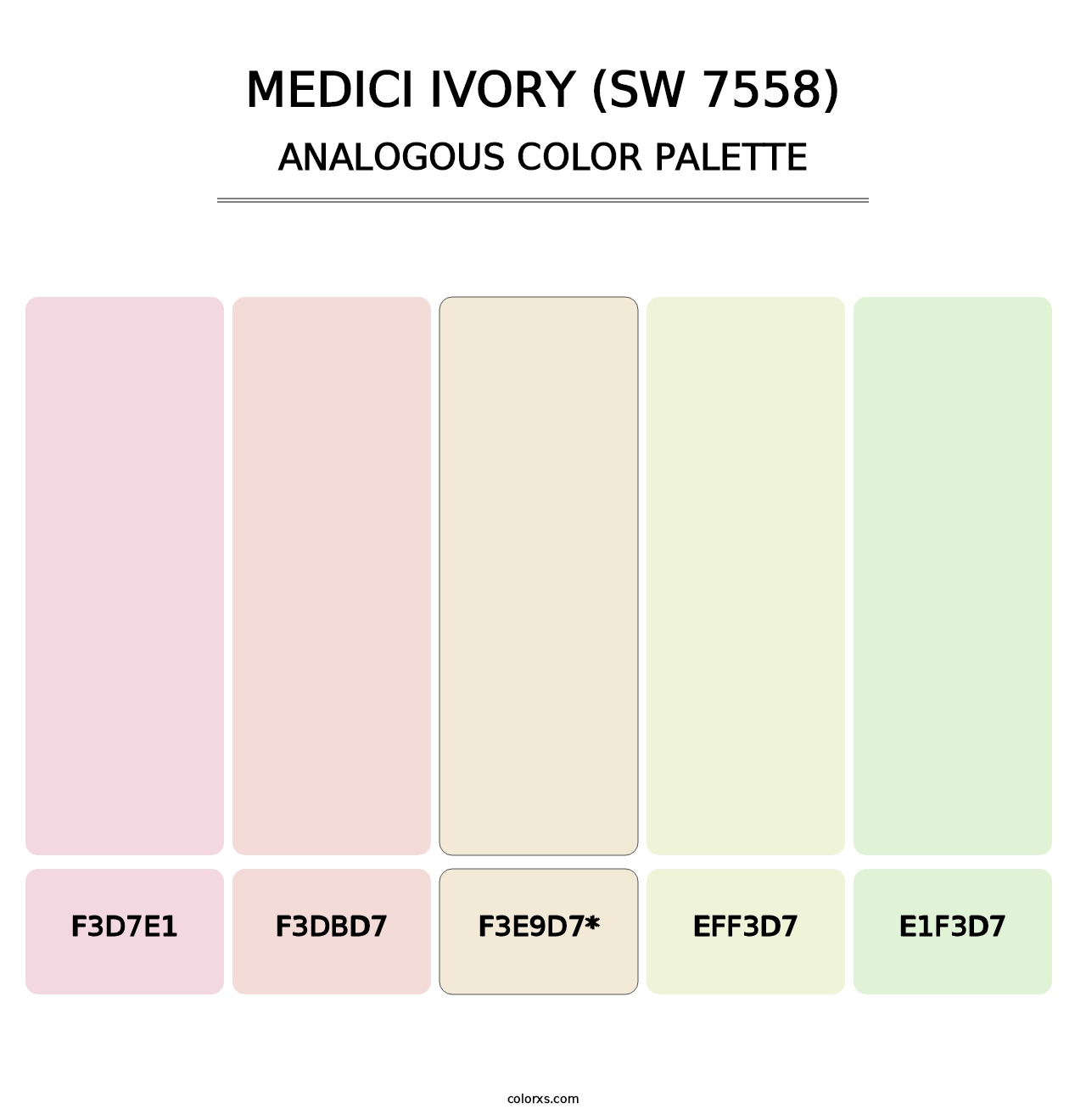 Medici Ivory (SW 7558) - Analogous Color Palette
