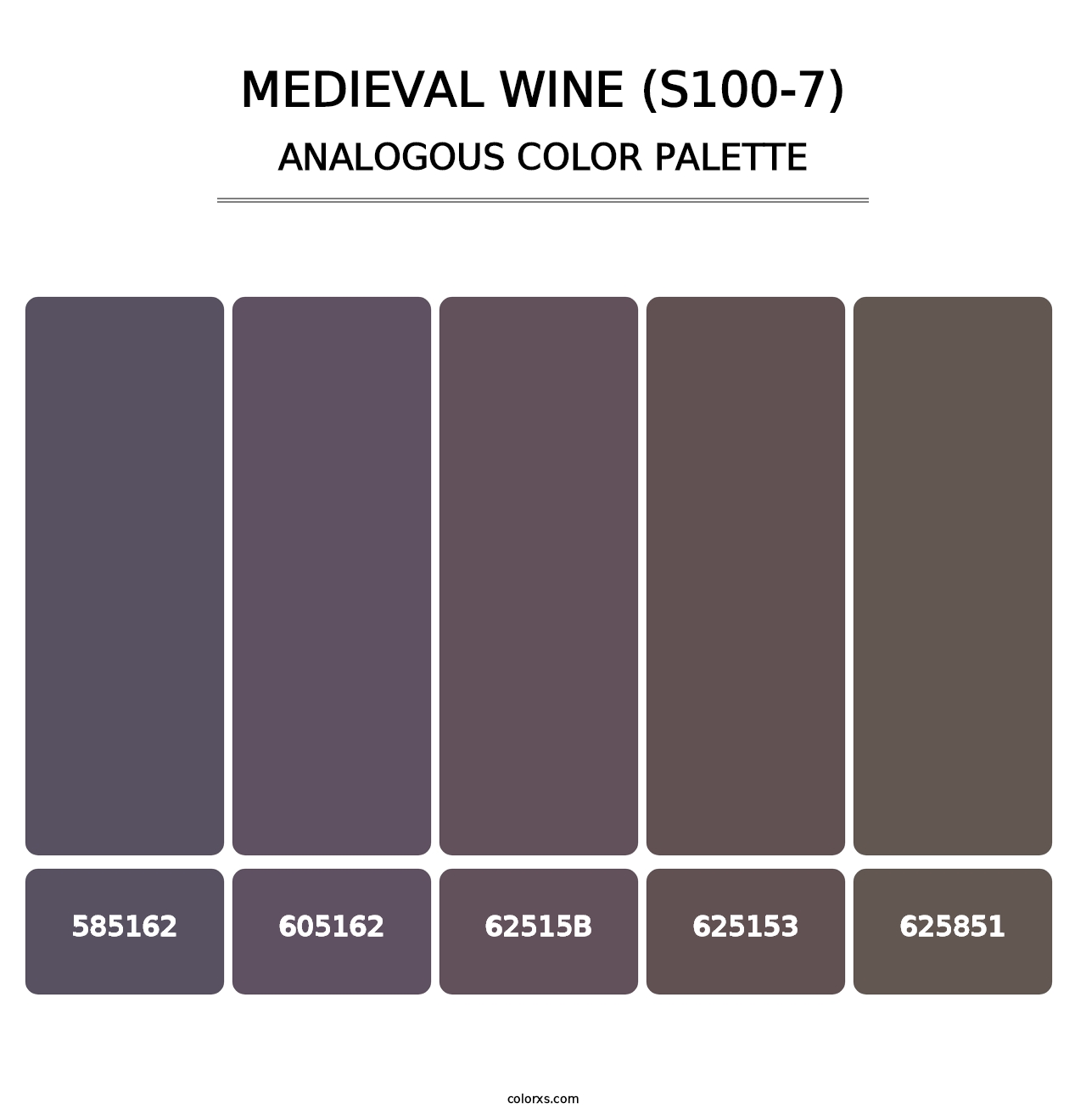 Medieval Wine (S100-7) - Analogous Color Palette