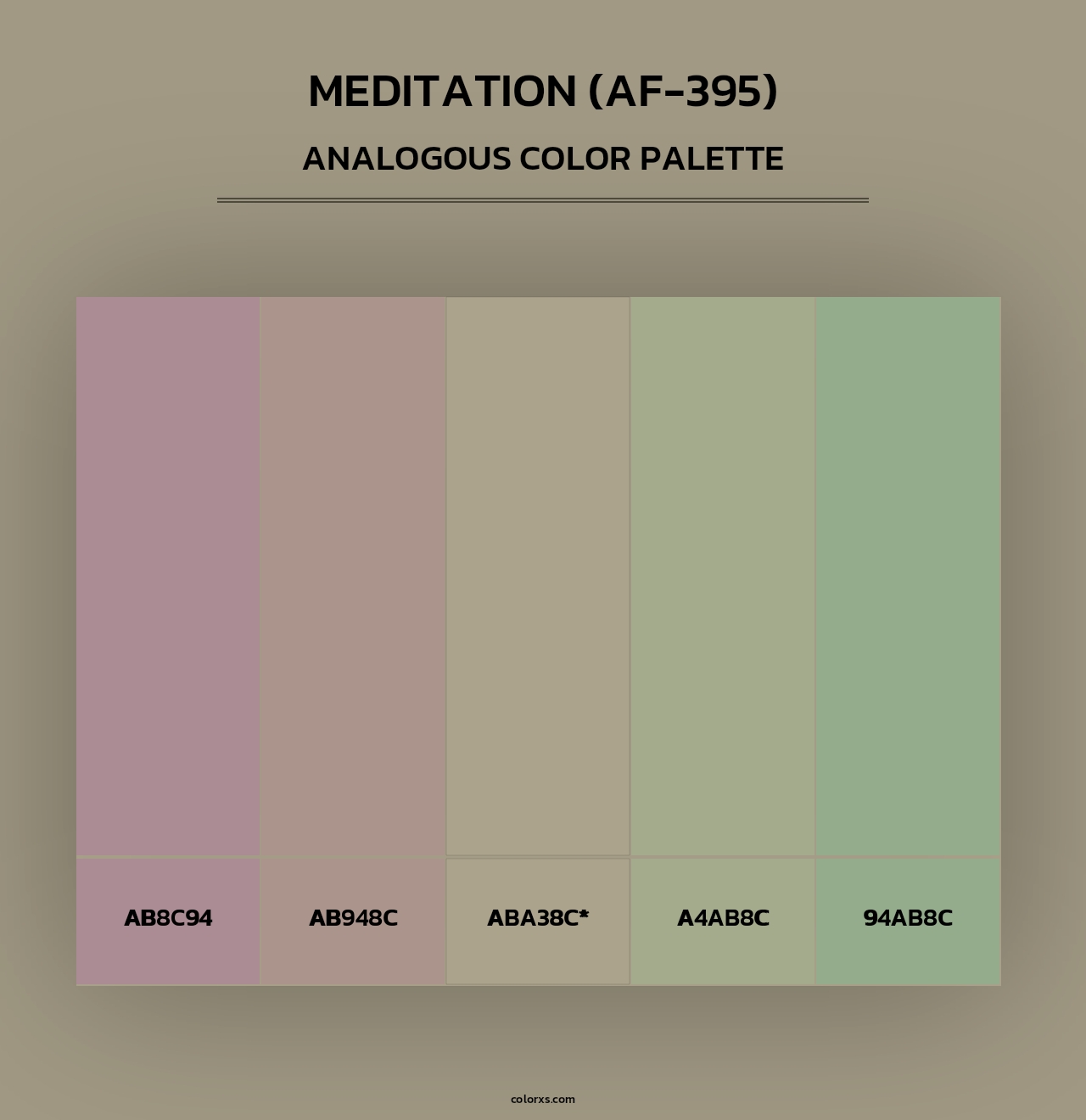 Meditation (AF-395) - Analogous Color Palette