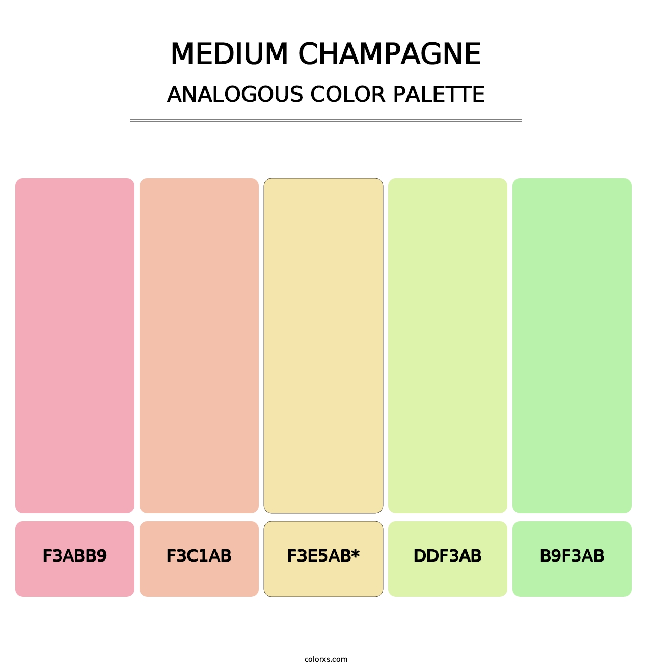 Medium Champagne - Analogous Color Palette