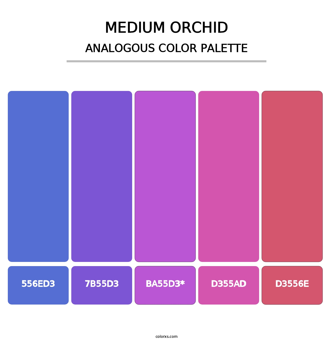 Medium Orchid - Analogous Color Palette