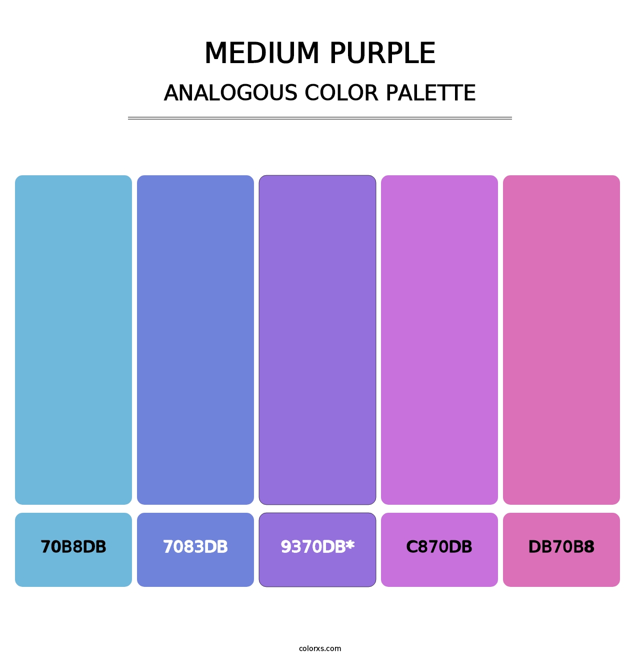 Medium Purple - Analogous Color Palette