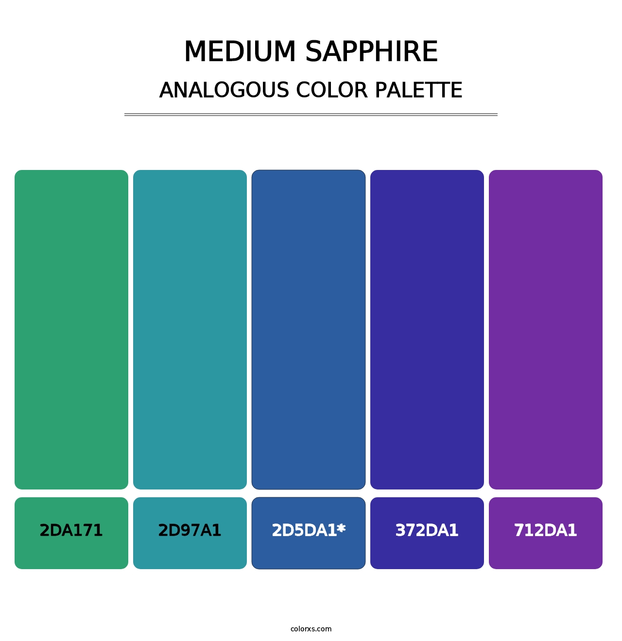 Medium Sapphire - Analogous Color Palette