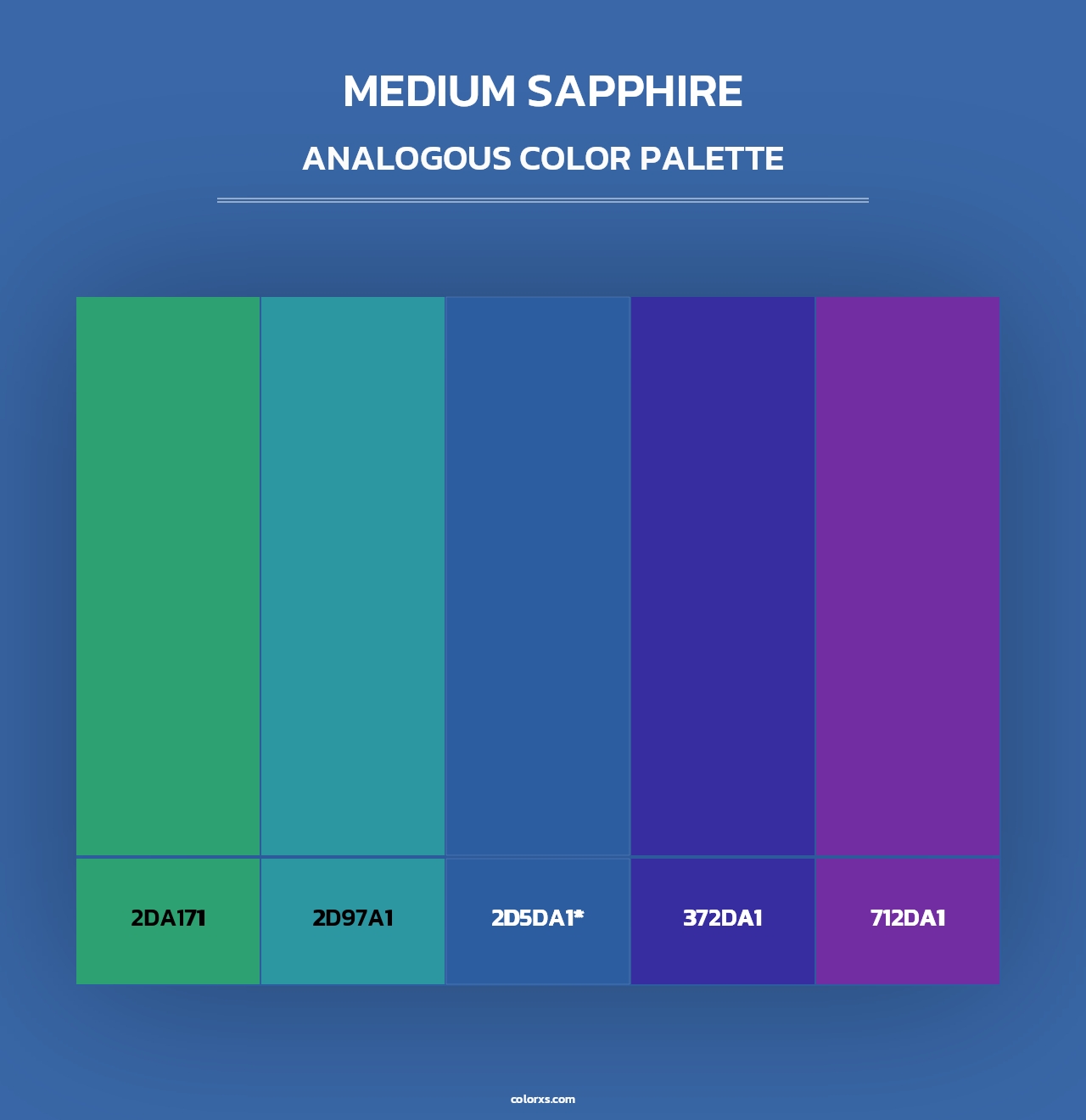 Medium Sapphire - Analogous Color Palette