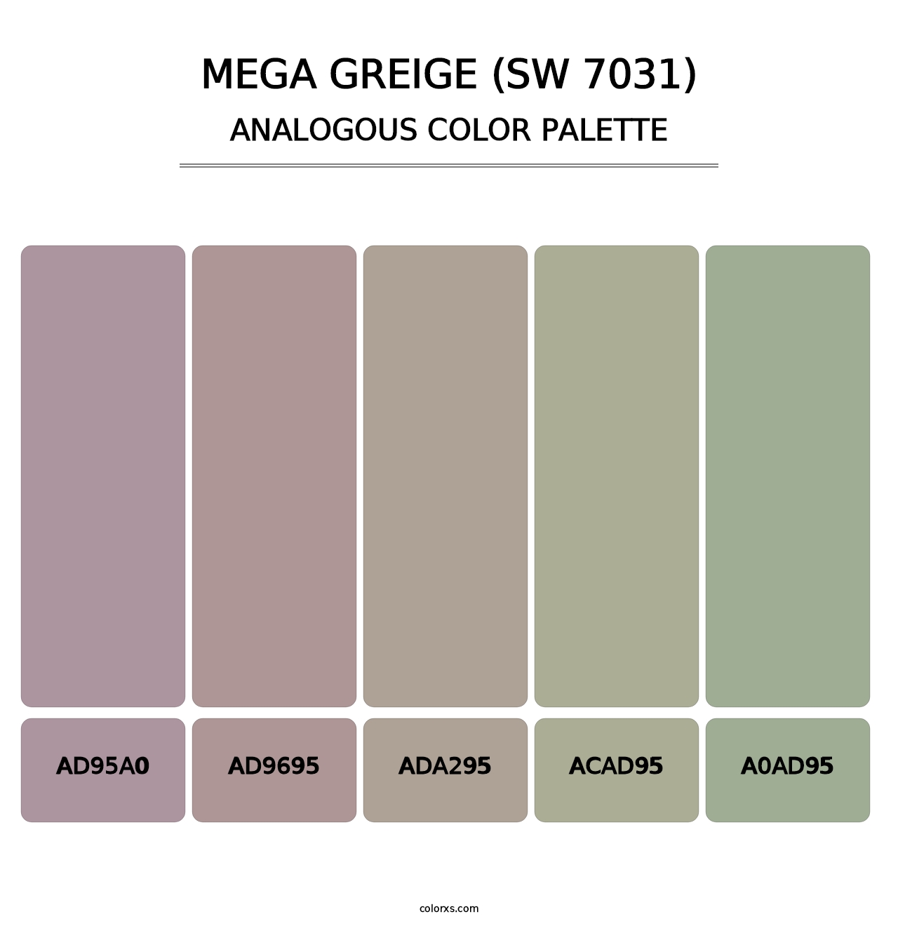 Mega Greige (SW 7031) - Analogous Color Palette