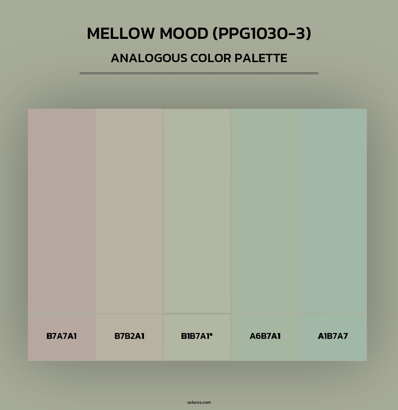 Mellow Mood (PPG1030-3) - Analogous Color Palette