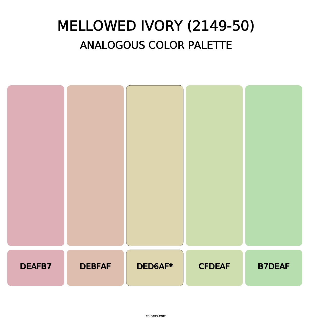 Mellowed Ivory (2149-50) - Analogous Color Palette