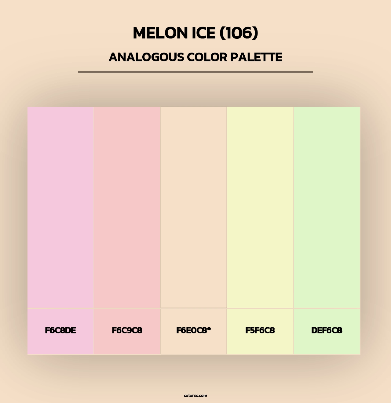 Melon Ice (106) - Analogous Color Palette