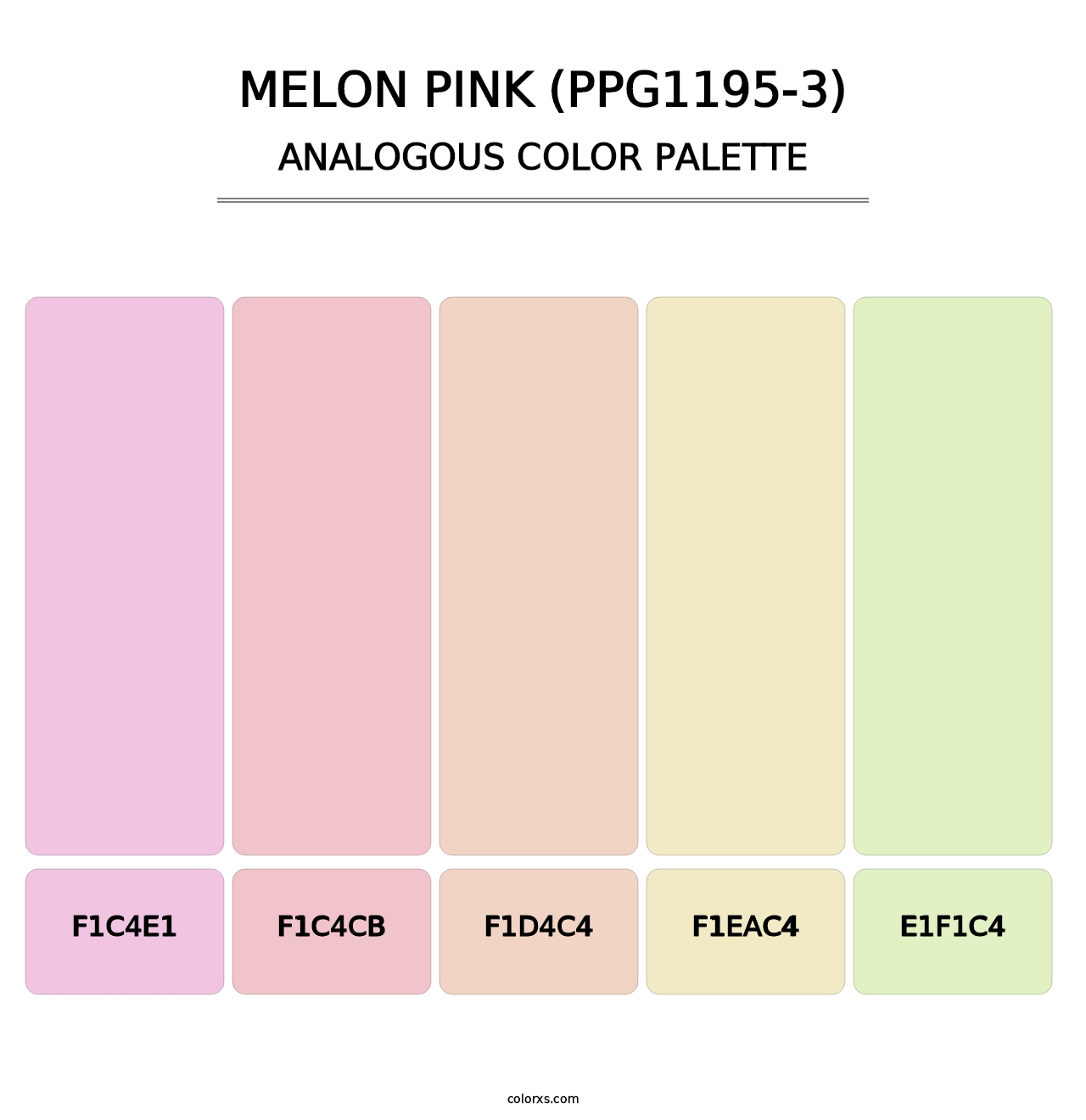 Melon Pink (PPG1195-3) - Analogous Color Palette