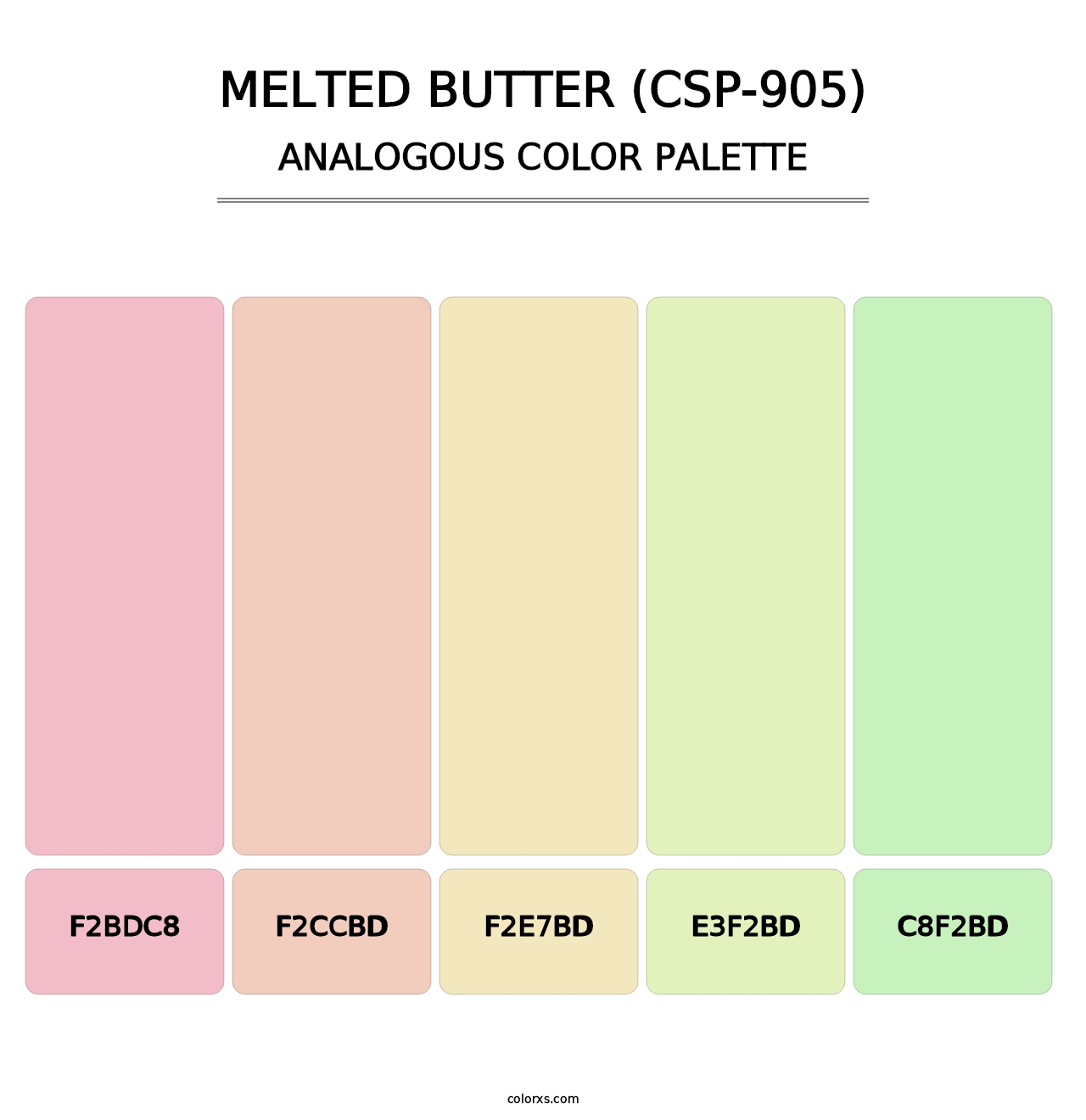 Melted Butter (CSP-905) - Analogous Color Palette