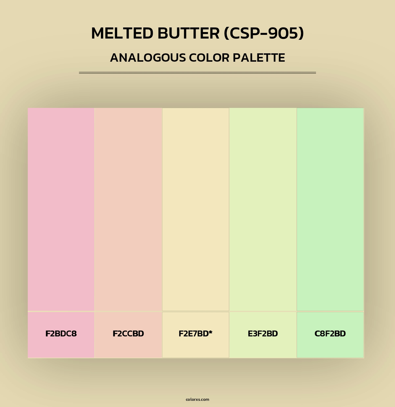 Melted Butter (CSP-905) - Analogous Color Palette