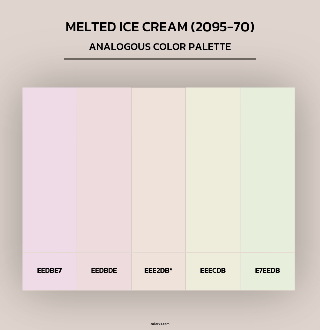 Melted Ice Cream (2095-70) - Analogous Color Palette