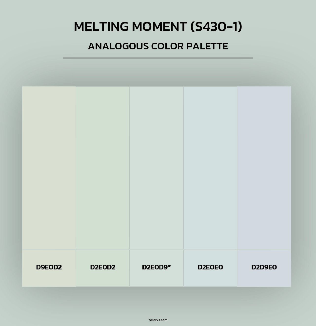 Melting Moment (S430-1) - Analogous Color Palette