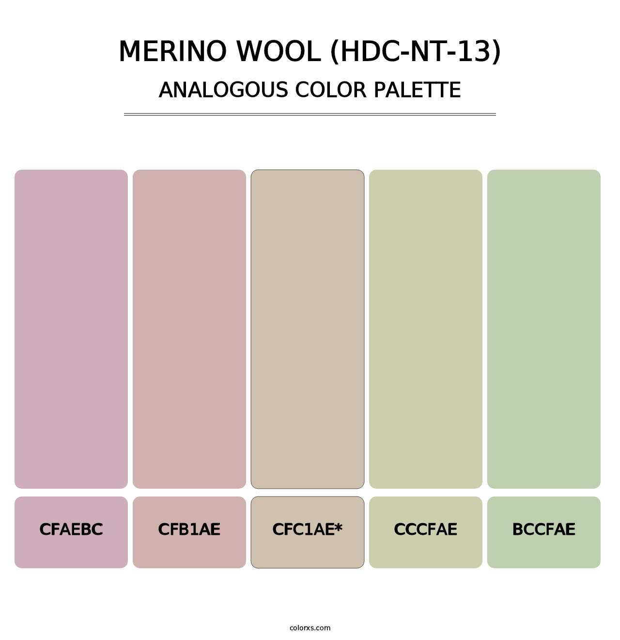 Merino Wool (HDC-NT-13) - Analogous Color Palette