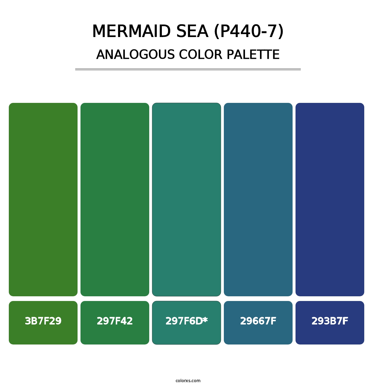 Mermaid Sea (P440-7) - Analogous Color Palette