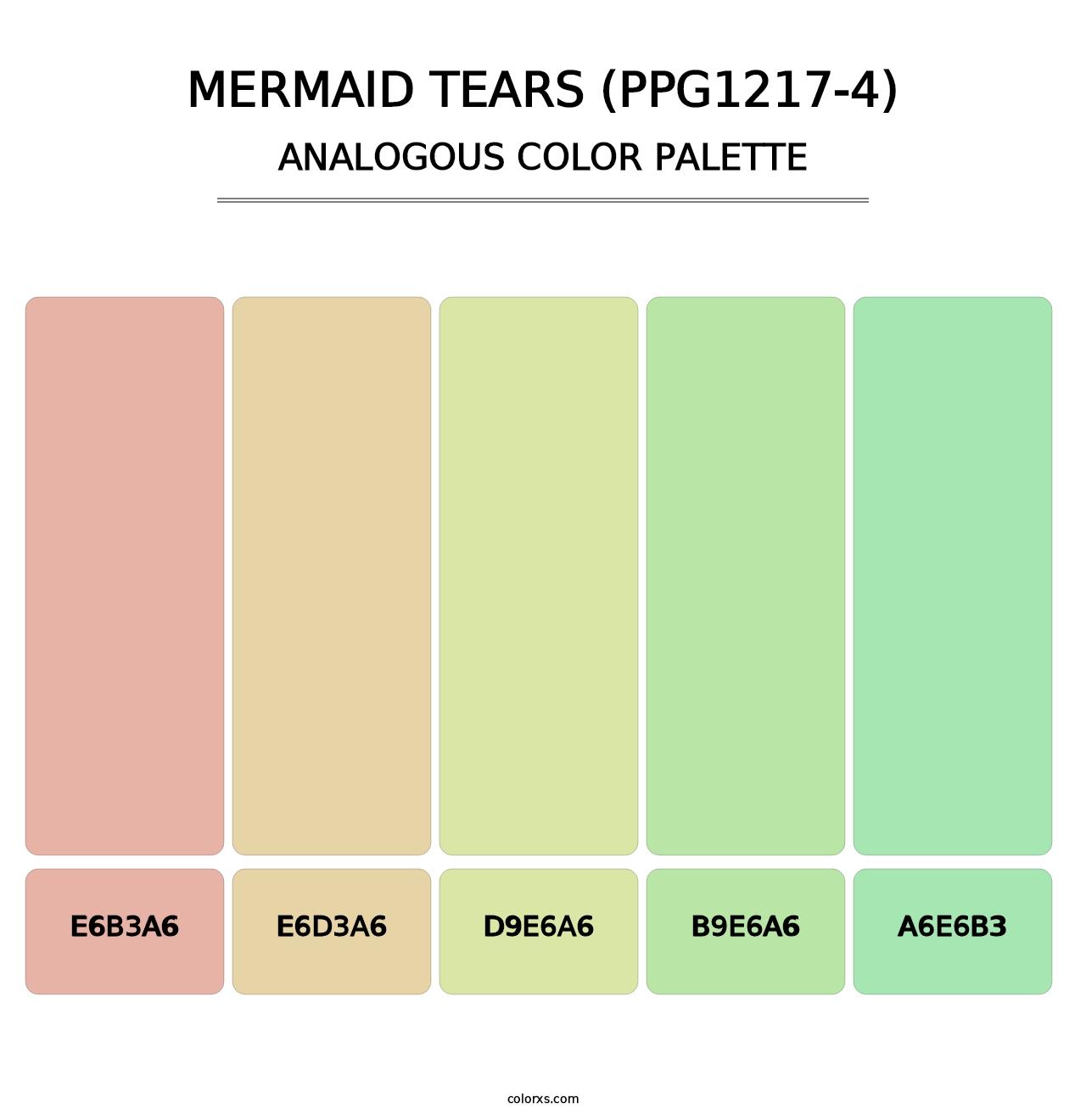 Mermaid Tears (PPG1217-4) - Analogous Color Palette