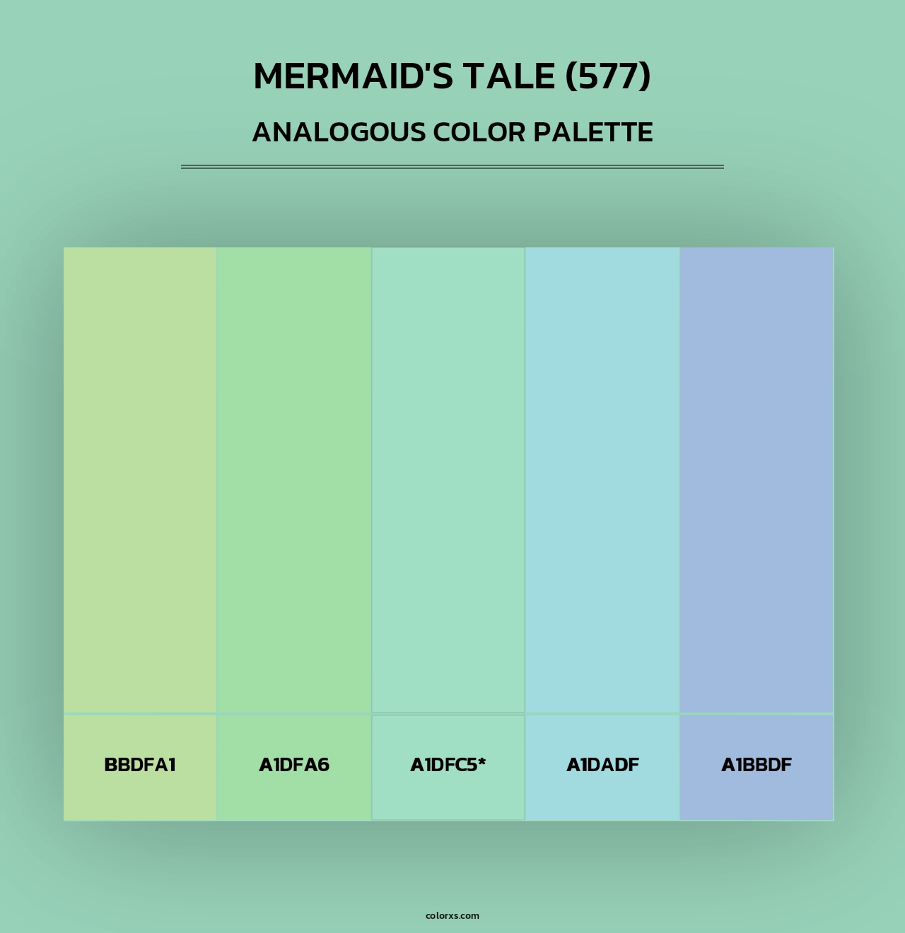 Mermaid's Tale (577) - Analogous Color Palette