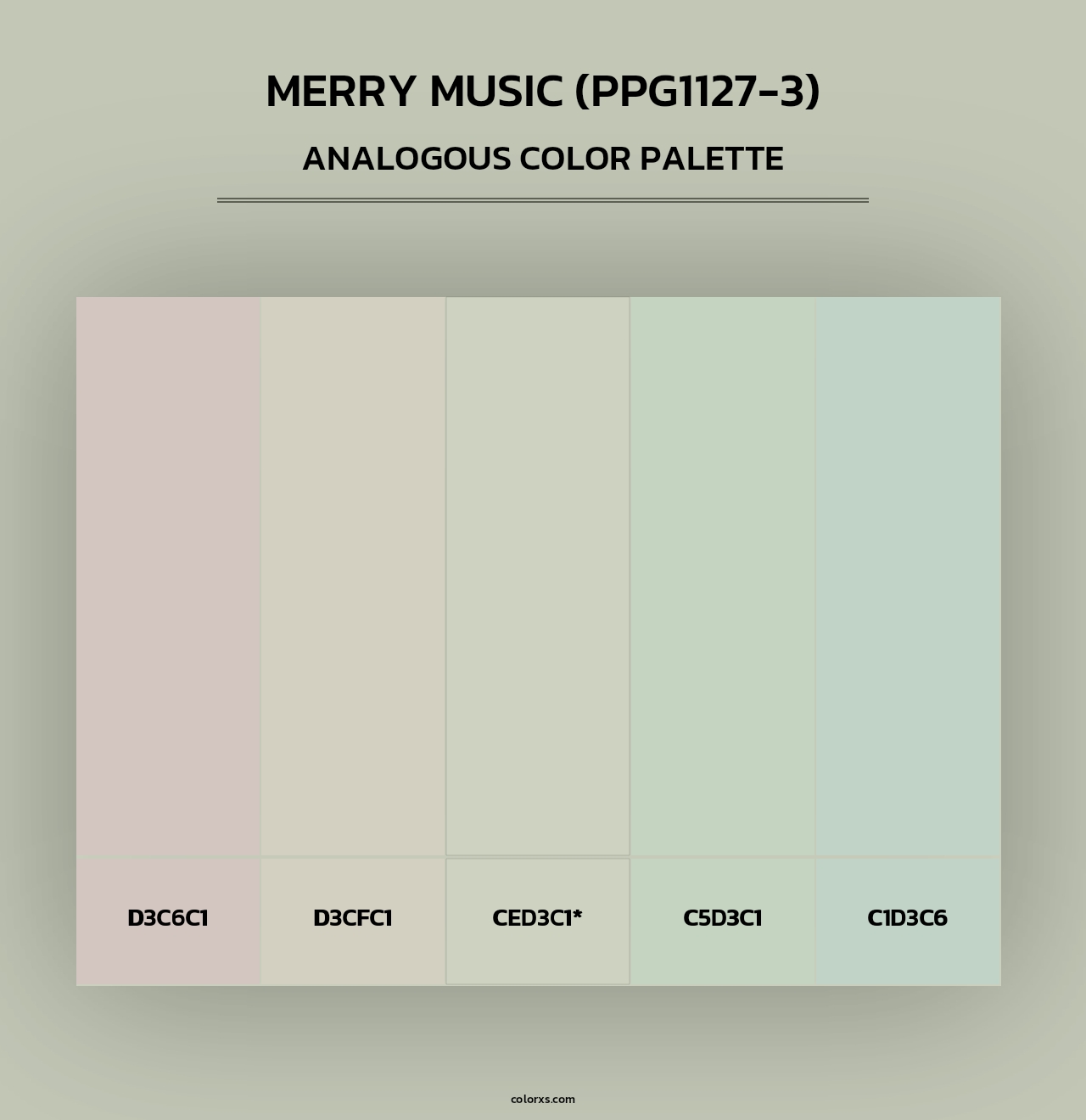 Merry Music (PPG1127-3) - Analogous Color Palette