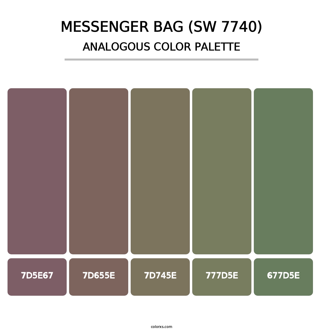 Messenger Bag (SW 7740) - Analogous Color Palette