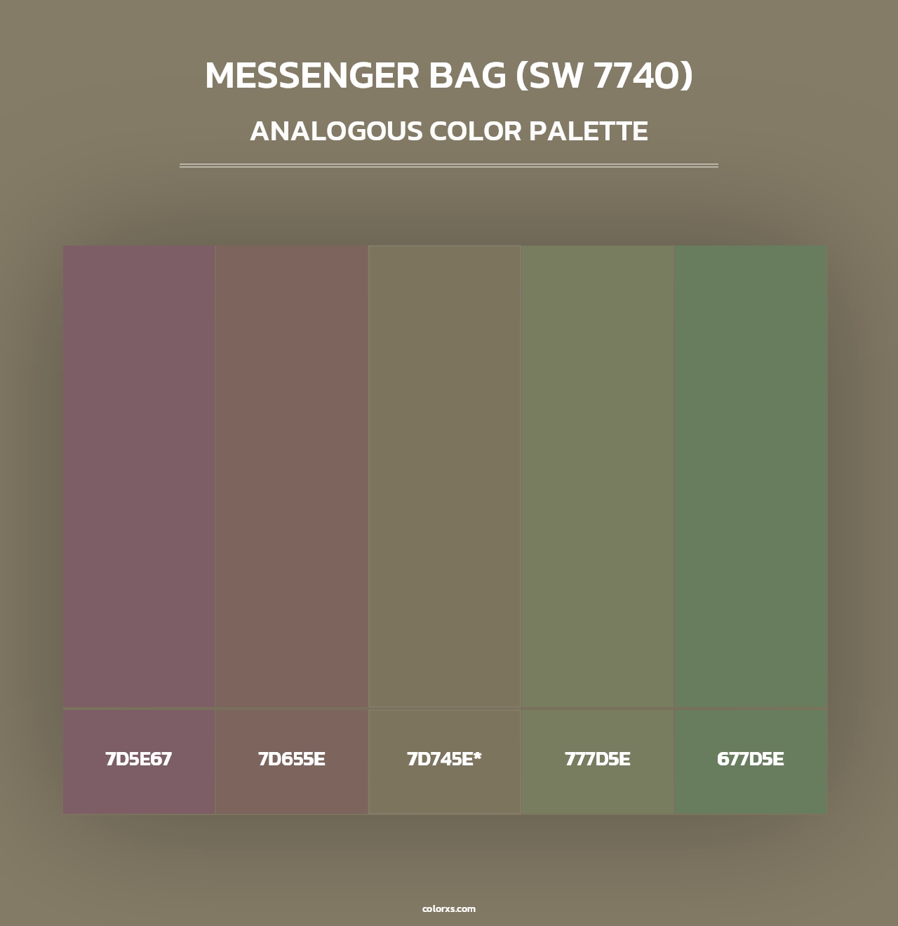 Messenger Bag (SW 7740) - Analogous Color Palette