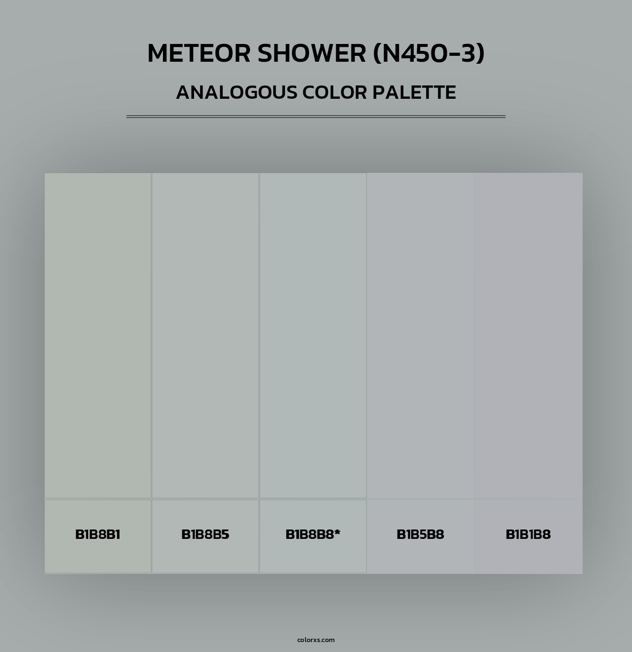 Meteor Shower (N450-3) - Analogous Color Palette