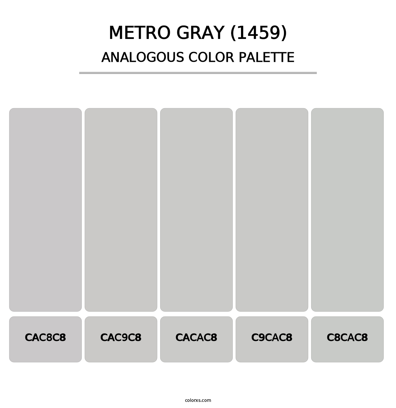 Metro Gray (1459) - Analogous Color Palette