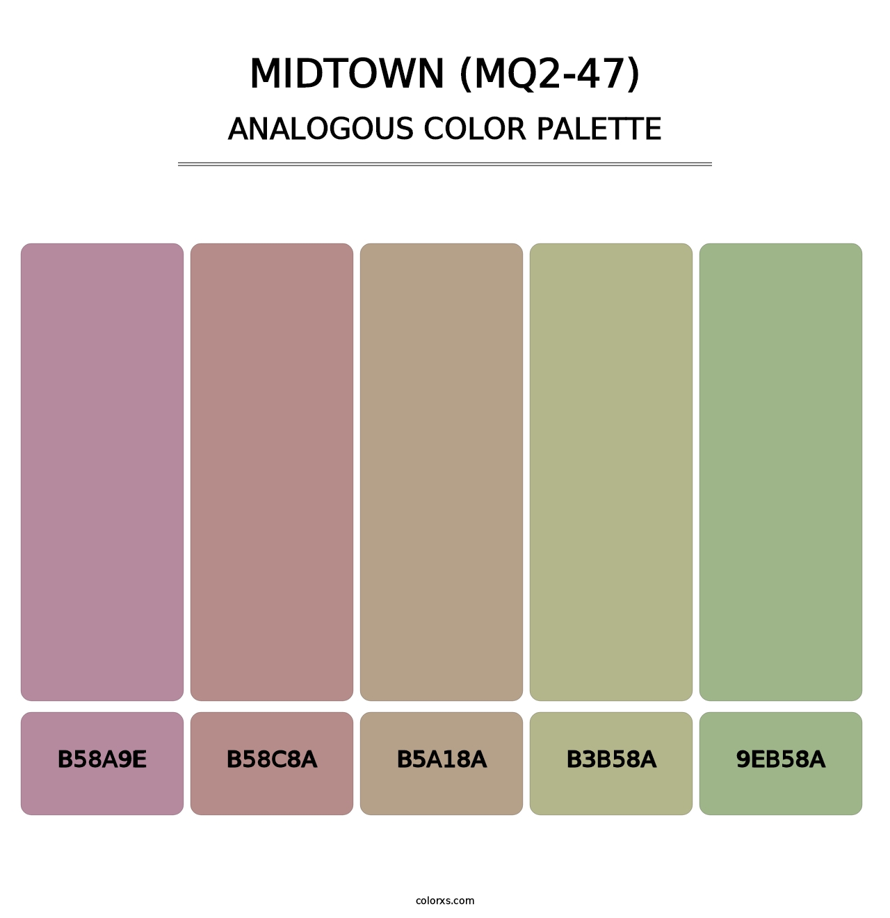 Midtown (MQ2-47) - Analogous Color Palette