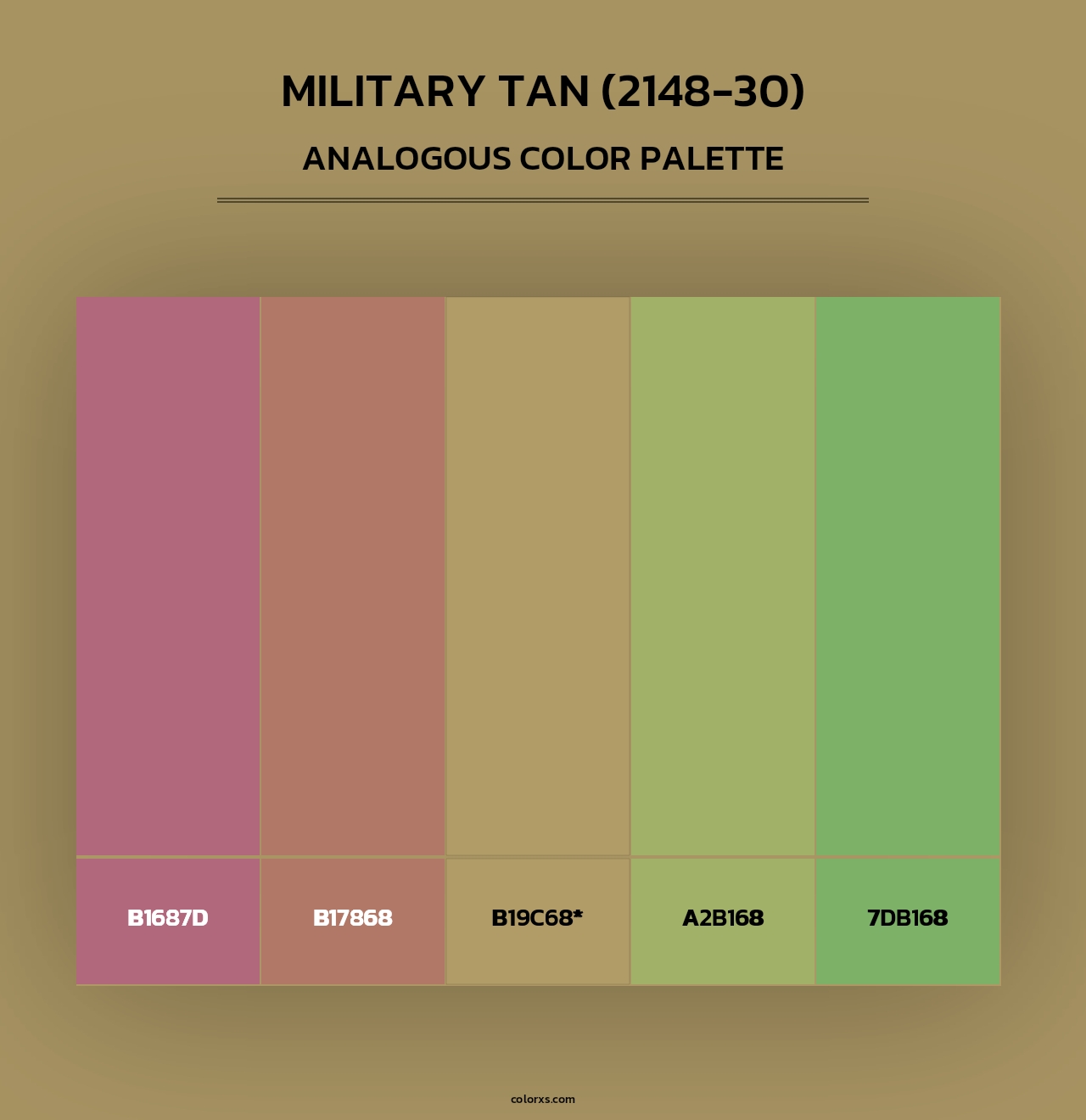 Military Tan (2148-30) - Analogous Color Palette