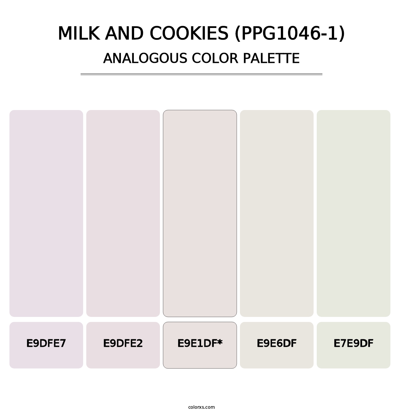 Milk And Cookies (PPG1046-1) - Analogous Color Palette
