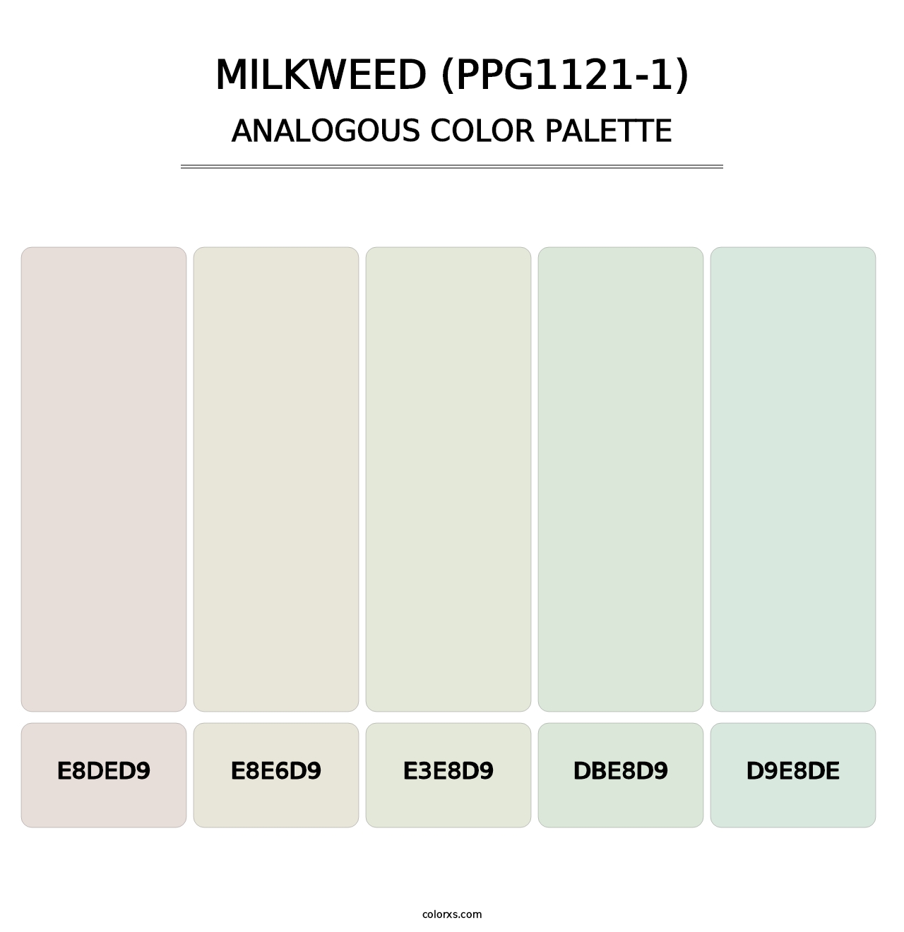 Milkweed (PPG1121-1) - Analogous Color Palette