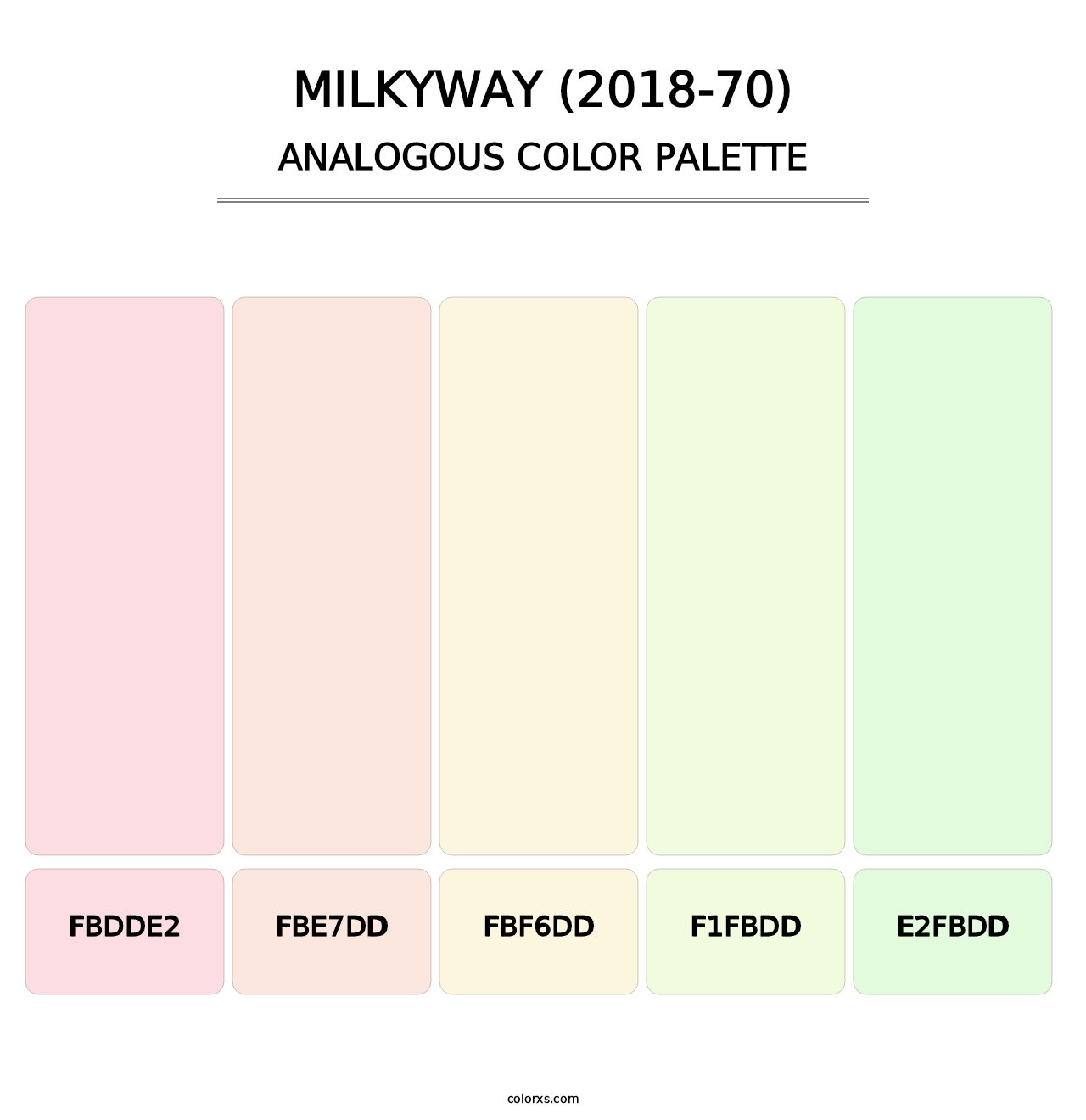 Milkyway (2018-70) - Analogous Color Palette
