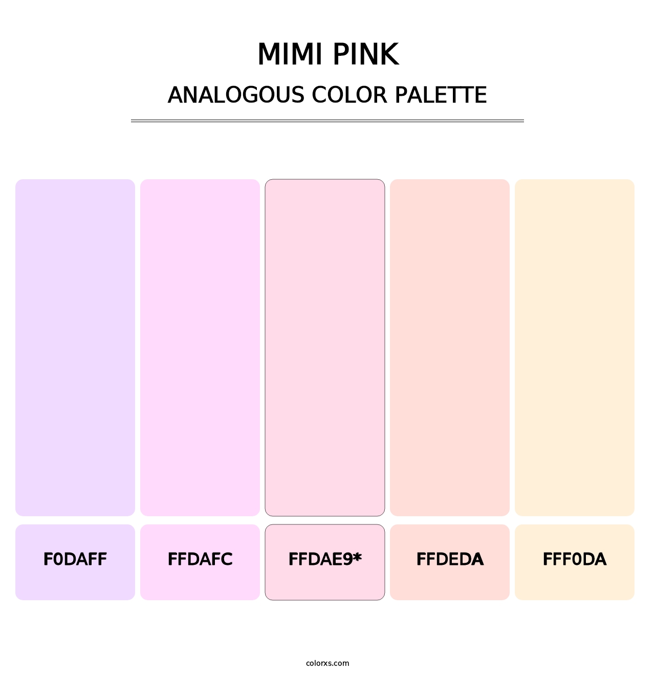 Mimi Pink - Analogous Color Palette