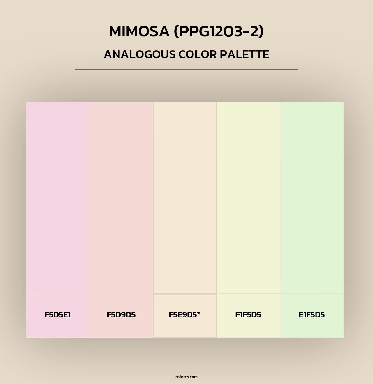 Mimosa (PPG1203-2) - Analogous Color Palette