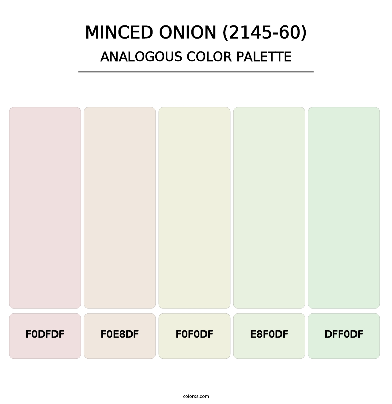 Minced Onion (2145-60) - Analogous Color Palette