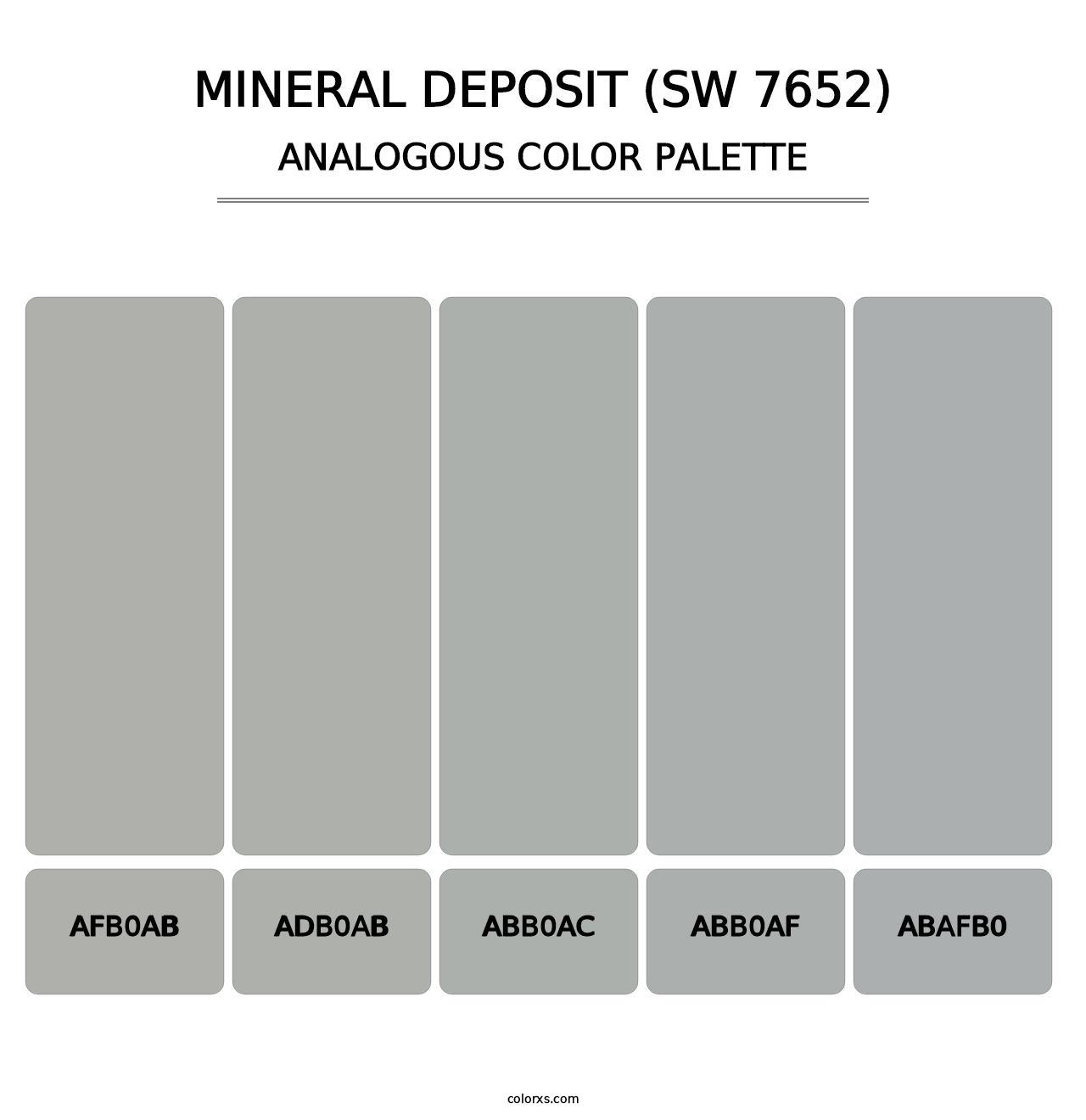Mineral Deposit (SW 7652) - Analogous Color Palette