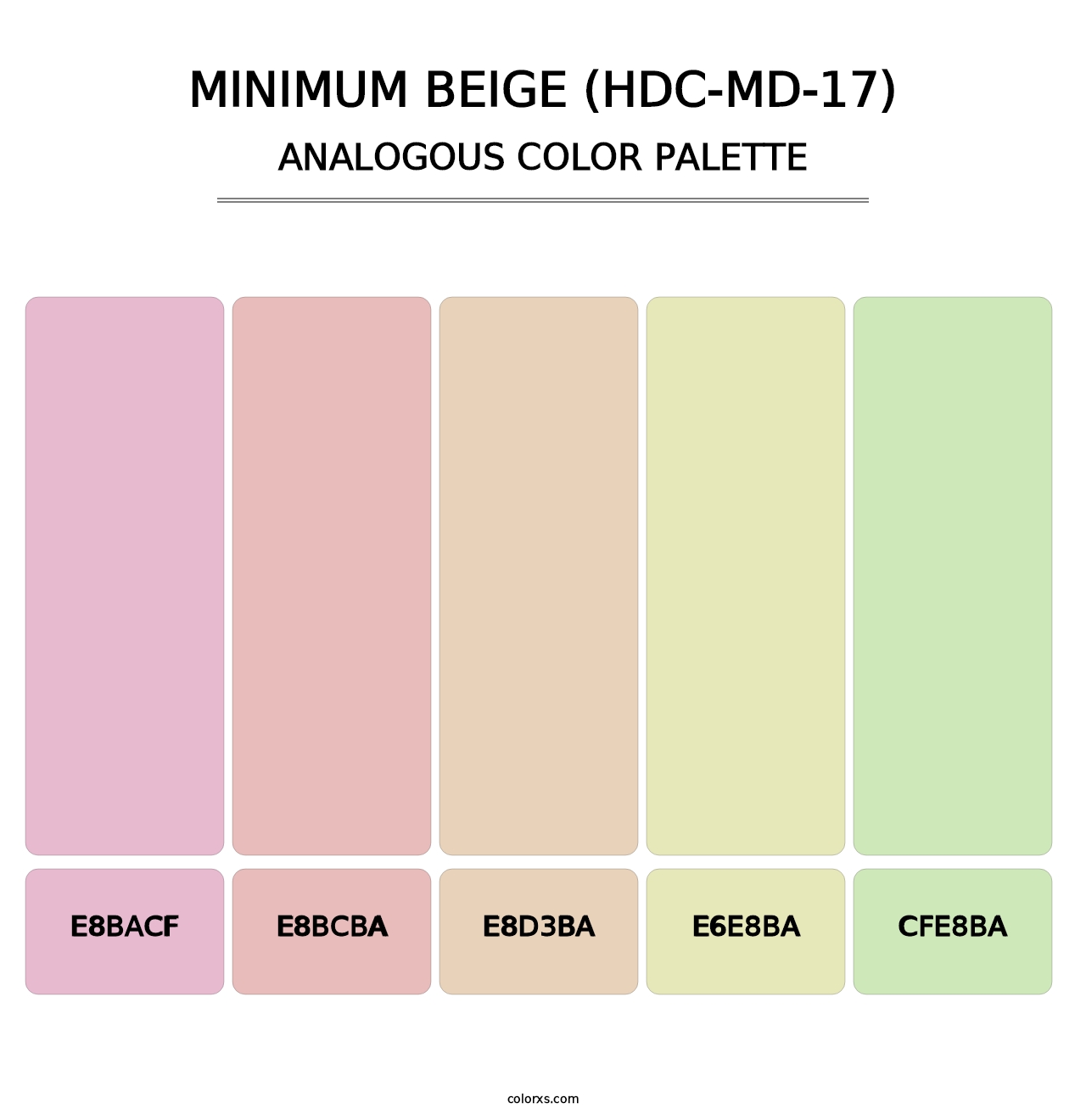 Minimum Beige (HDC-MD-17) - Analogous Color Palette