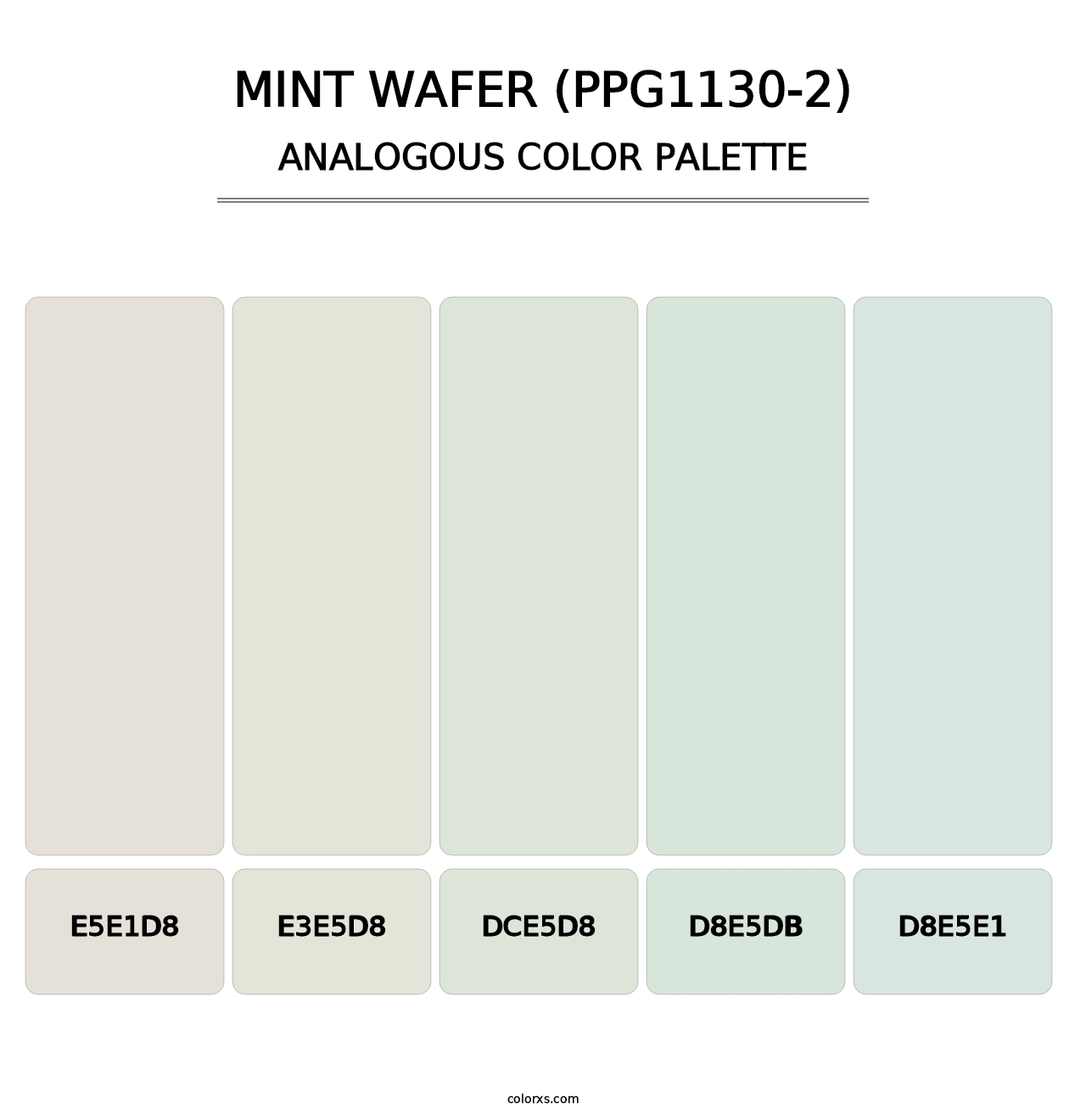 Mint Wafer (PPG1130-2) - Analogous Color Palette