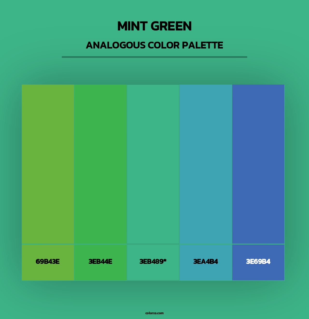 Mint Green - Analogous Color Palette